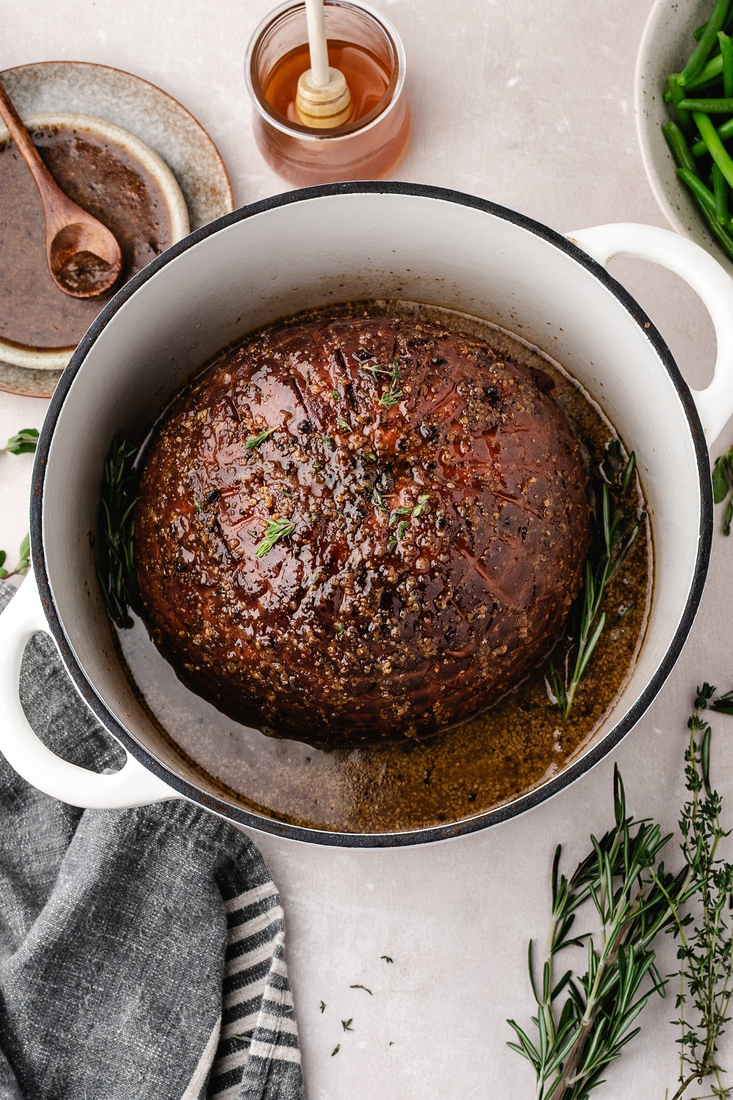 Baked Ham (Brown Sugar Glazed)