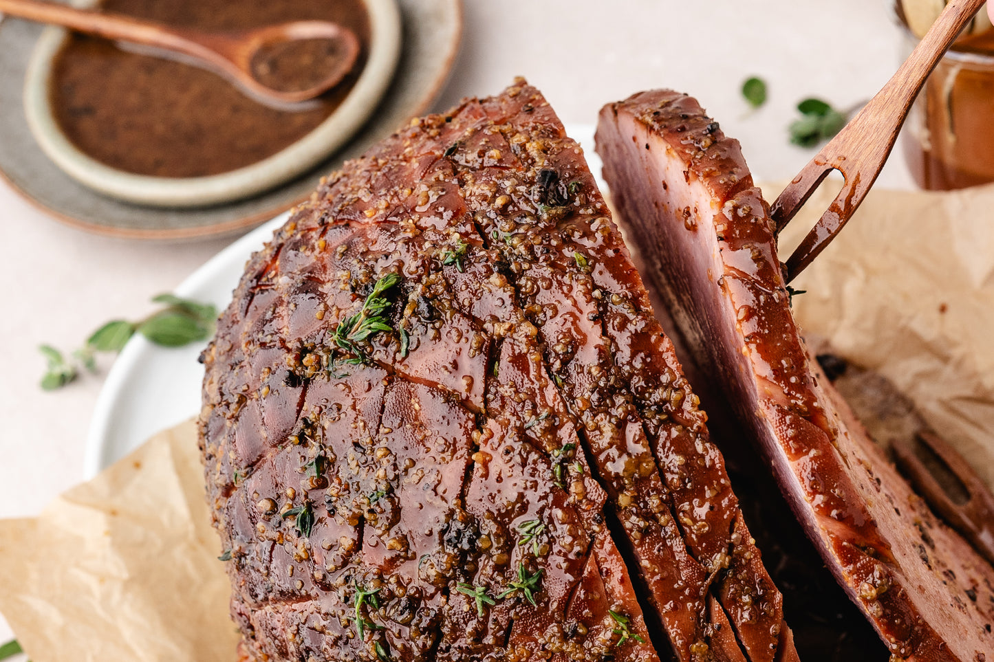 Baked Ham (Brown Sugar Glazed)