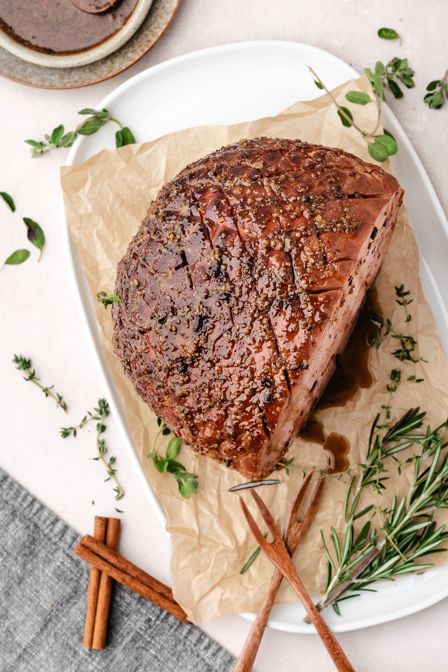 Baked Ham (Brown Sugar Glazed)