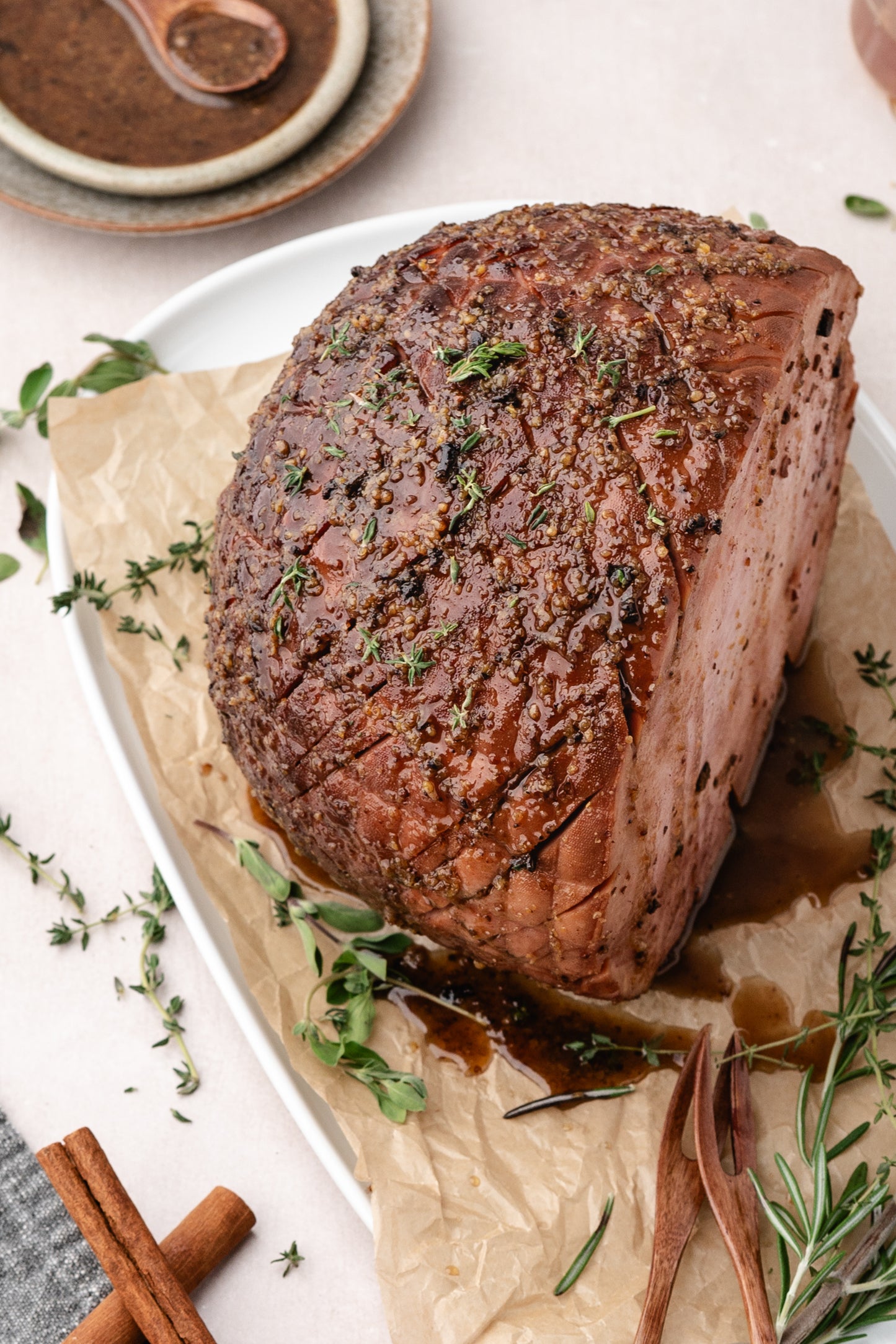 Baked Ham (Brown Sugar Glazed)