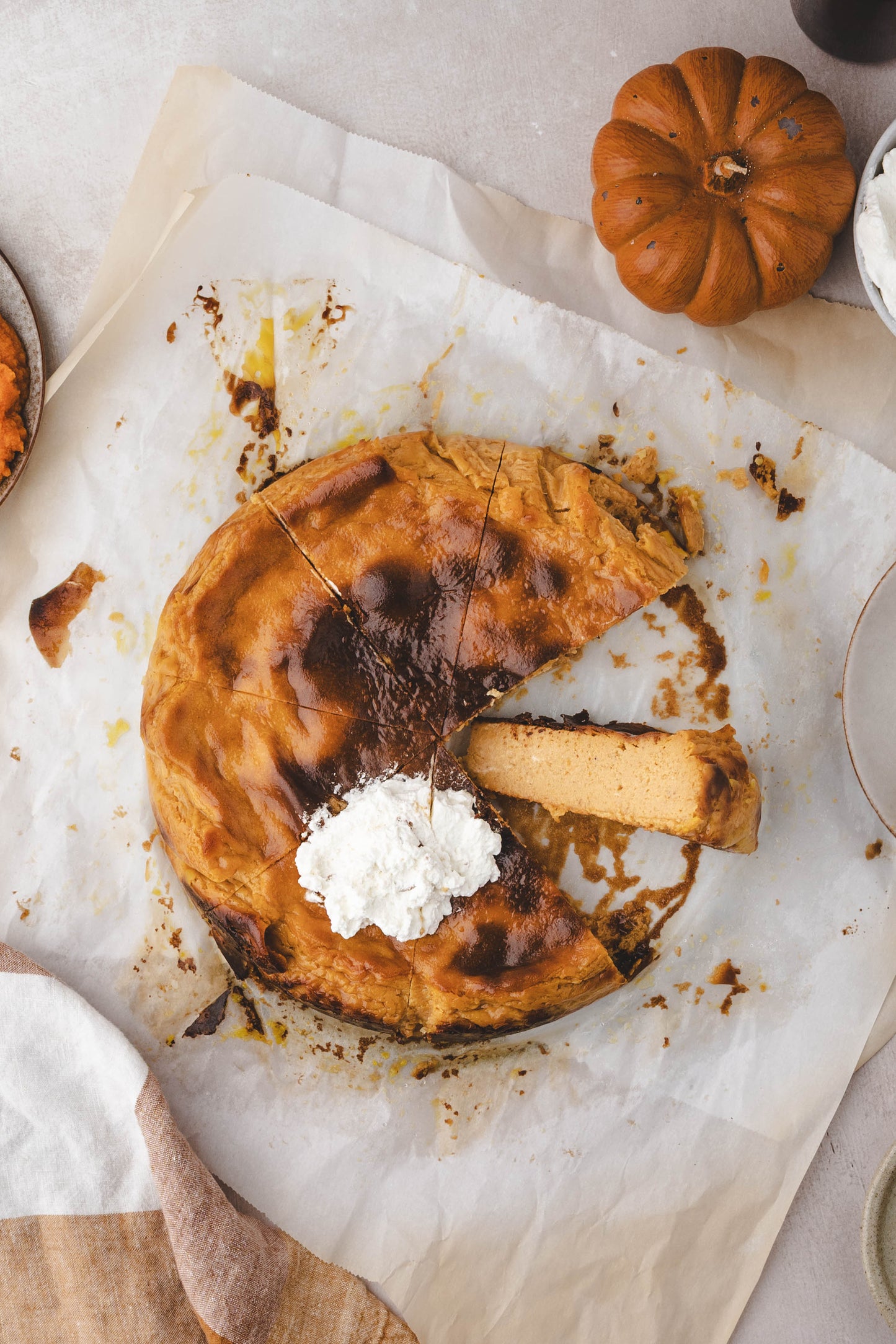 Pumpkin Spice Cheesecake (Basque)