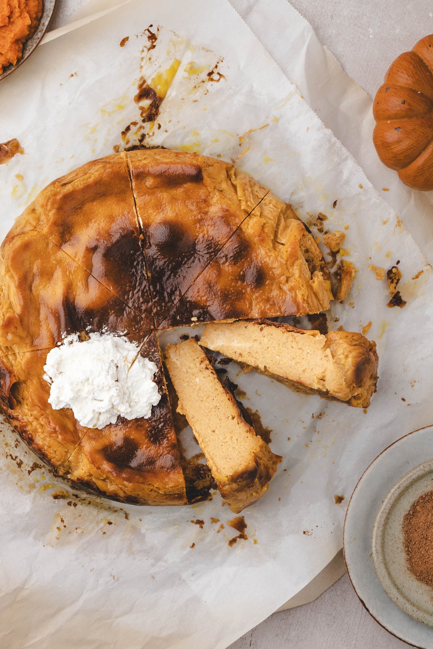 Pumpkin Spice Cheesecake (Basque)
