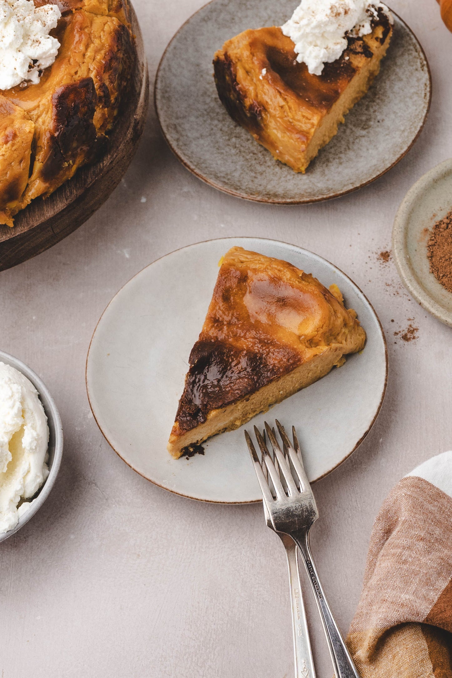 Pumpkin Spice Cheesecake (Basque)