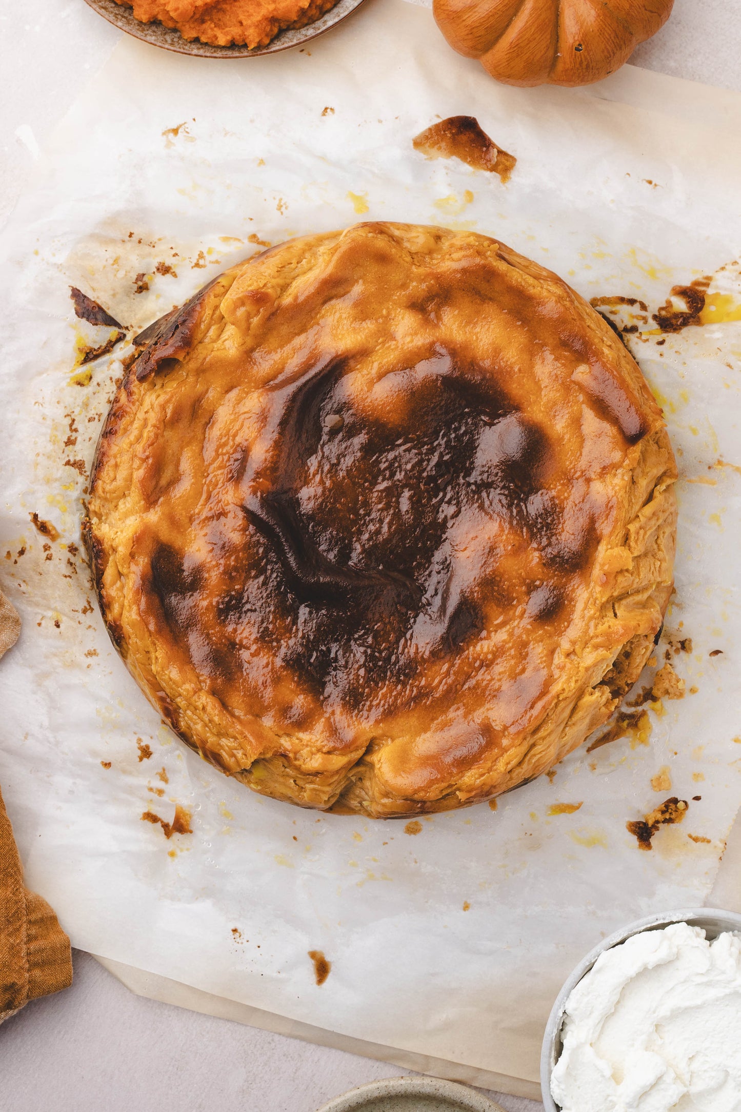 Pumpkin Spice Cheesecake (Basque)