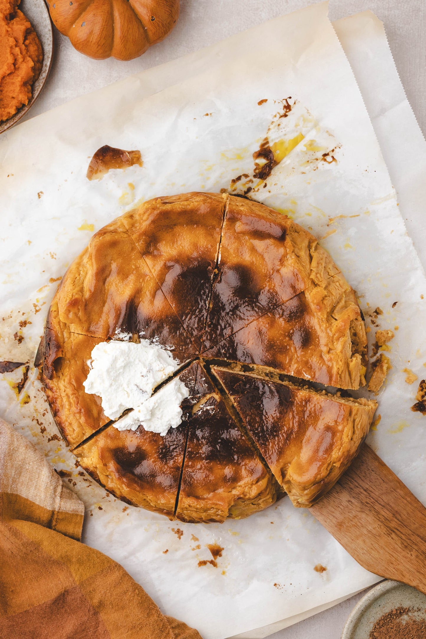 Pumpkin Spice Cheesecake (Basque)